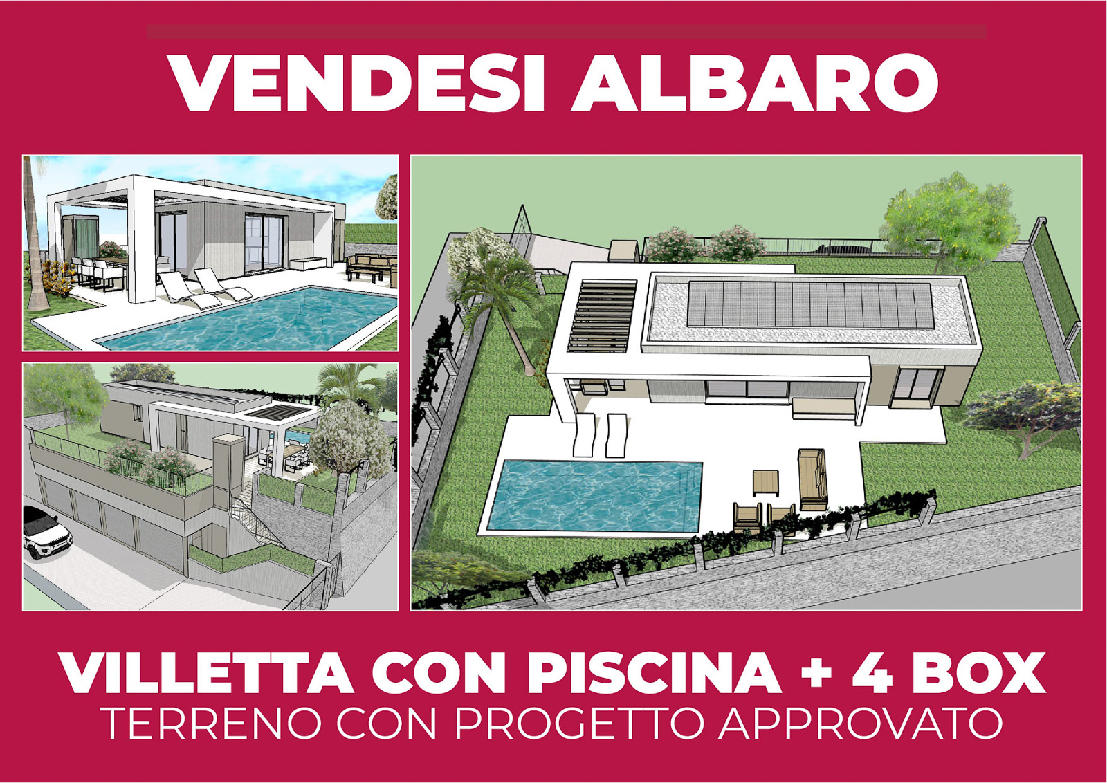 Immobiliare Del Guasta ALBARO – VIA CAMILLA TERRENO EDIFICABILE CON PROGETTO APPROVATO