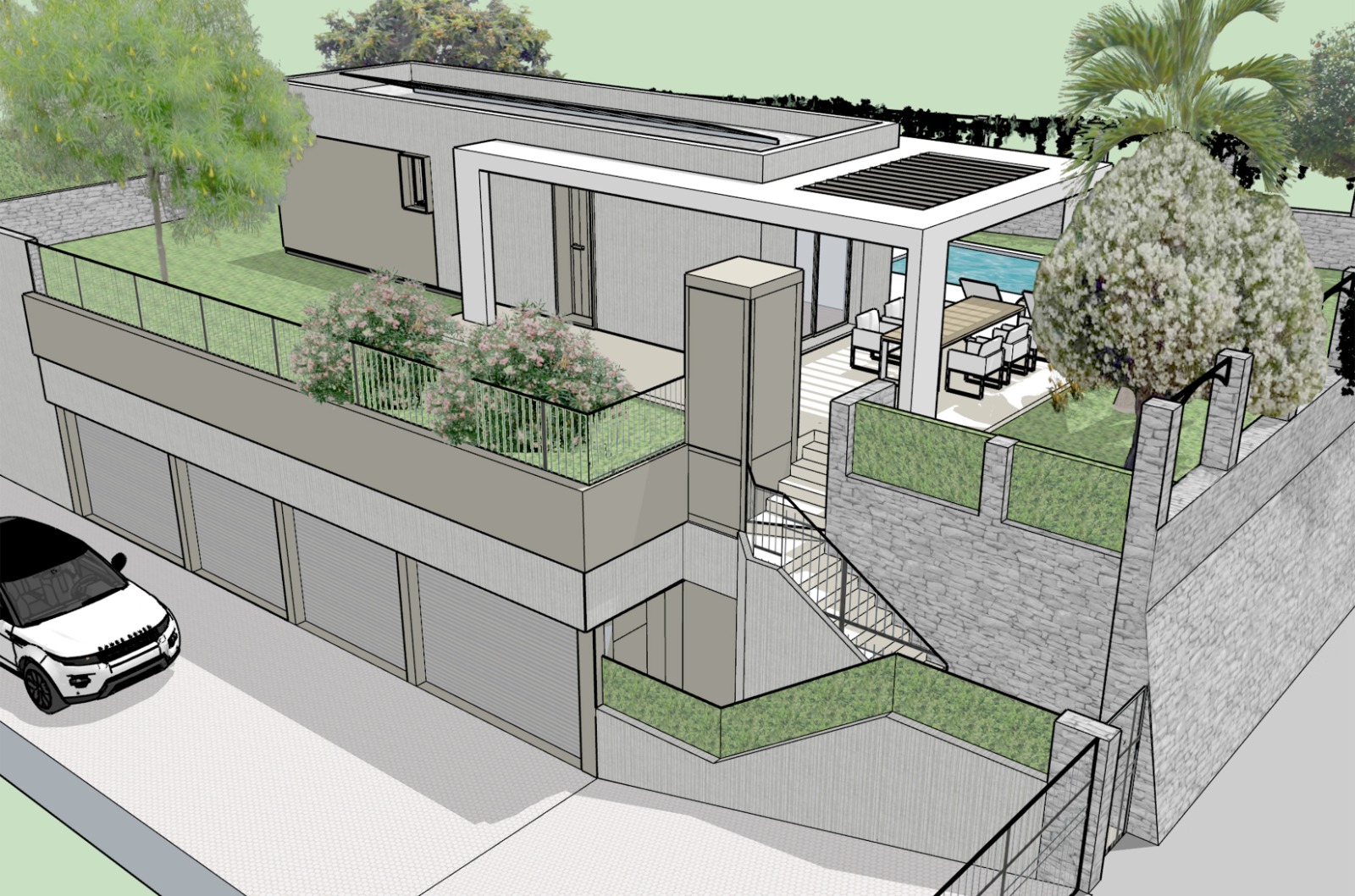 Immobiliare Del Guasta ALBARO – VIA CAMILLA TERRENO EDIFICABILE CON PROGETTO APPROVATO 